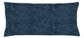 Ambesonne Navy And Teal Throw Pillow Cushion Cover, Abstract Flourish Nature Inspired Pattern Leaves Blossoms, Decorative Rectan