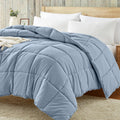 Homelike Moment Lightweight Queen Comforter-Blue Down Alternative Bedding Comforters Queen Size, All Season Duvet Insert Quilted