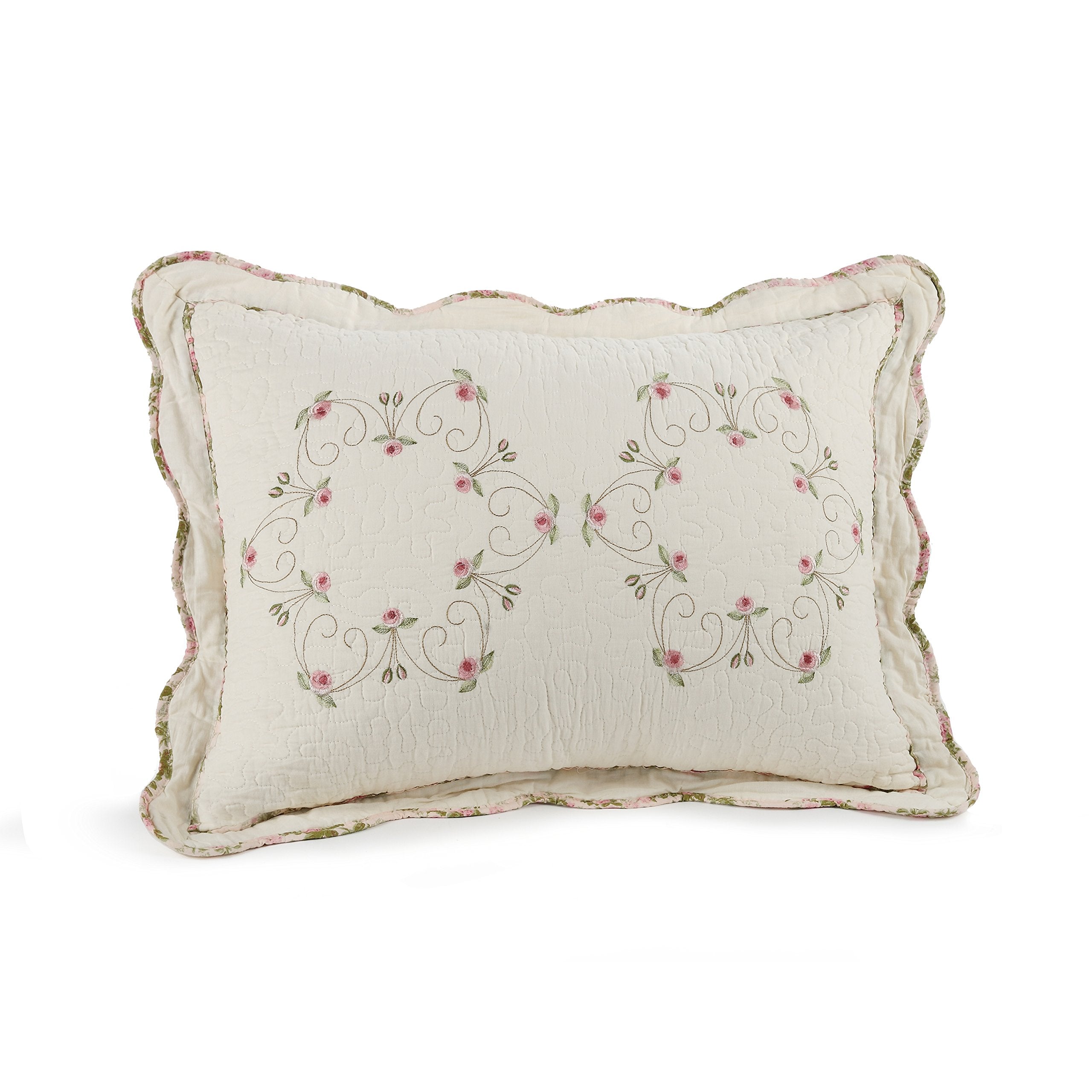 Modern Heirloom Felisa Embroidered King Sham