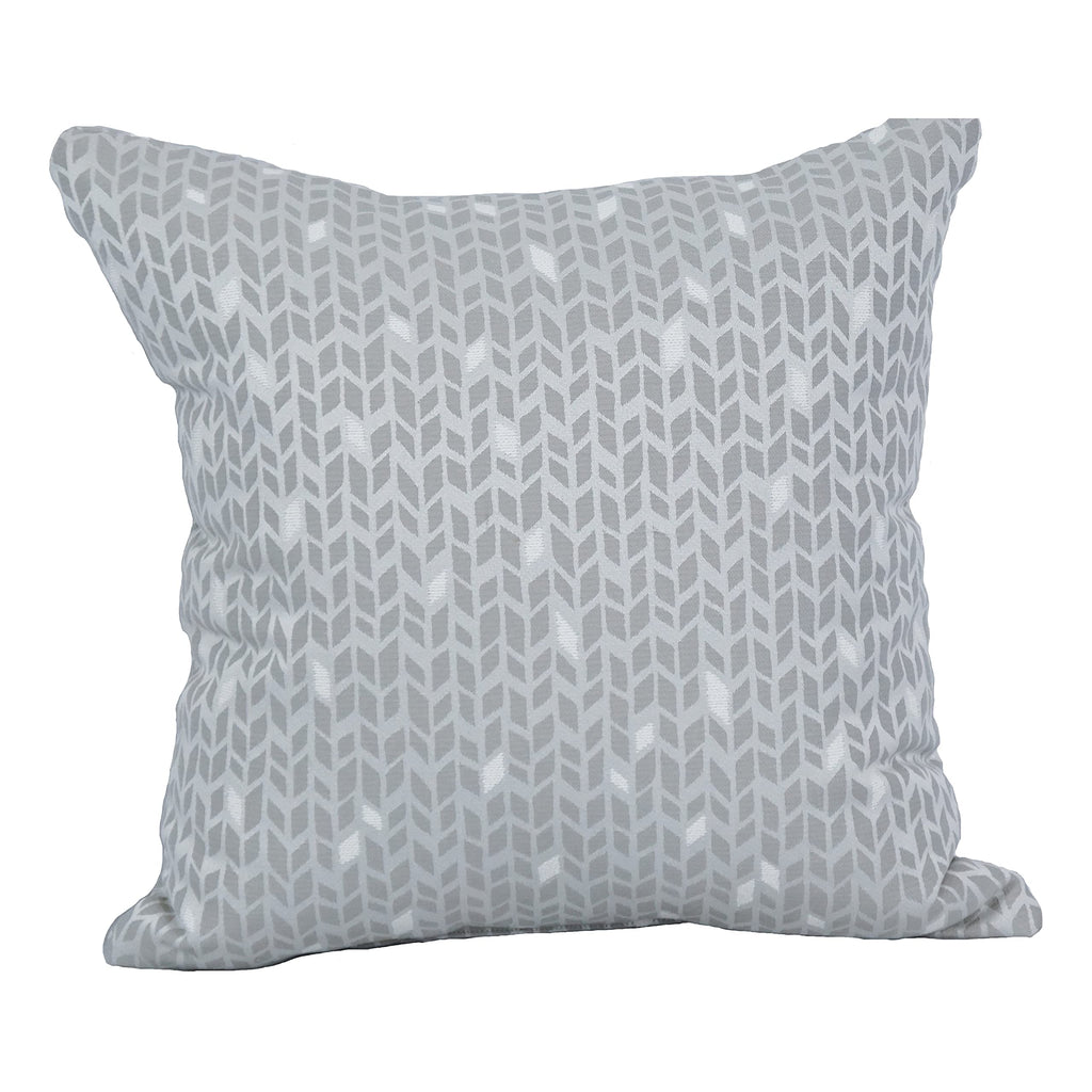Blazing Needles Square Polyester Jacquard Throw Pillow, 17", Banyan Linen