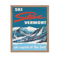 Poster Master Vintage Poster - Retro Travel Print - Gift for Traveler, Friend - Stowe Vermont, Ski Capital of the East, USA - Wa