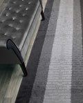 ORFA HOME Custom Length Hallway Runner Rug,Slip Resistant,Abstract Anthracite, 26 Inch X 6 feet, Sold and Priced Per Foot