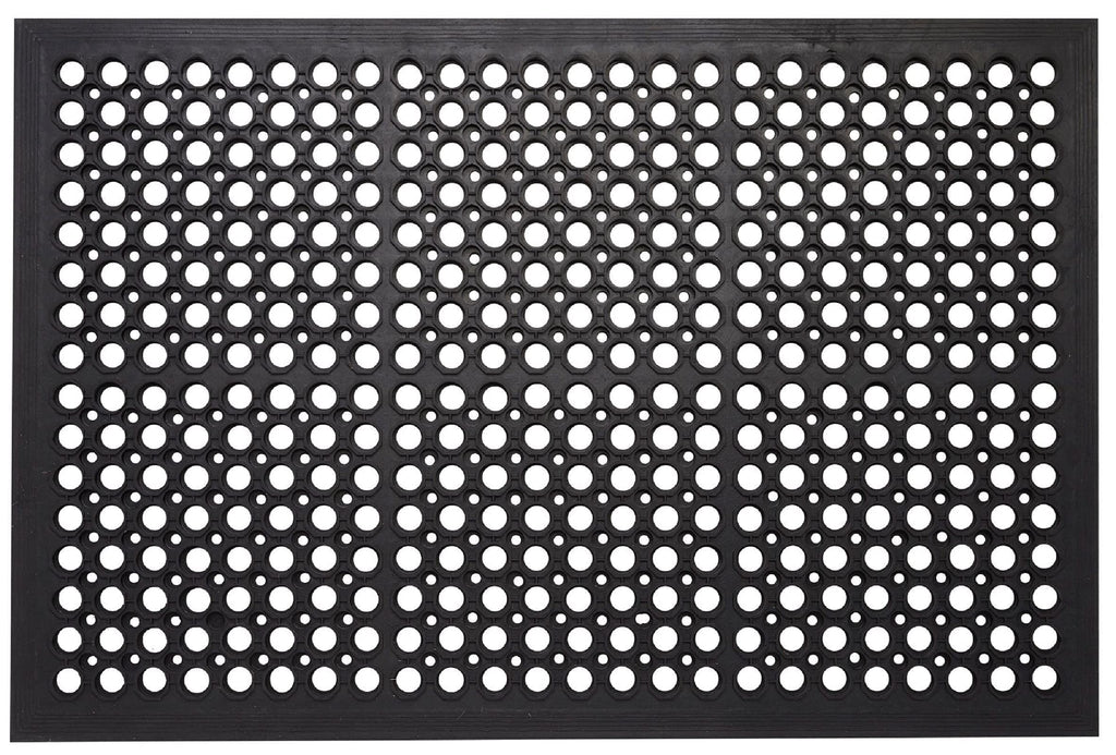 Envelor Anti Fatigue Rubber Floor Mat Non-Slip Restaurant Mat For Floors Bar Drainage Mat Doormat Utility Garage Home Slip Pool Entry 24 X 36 Inches