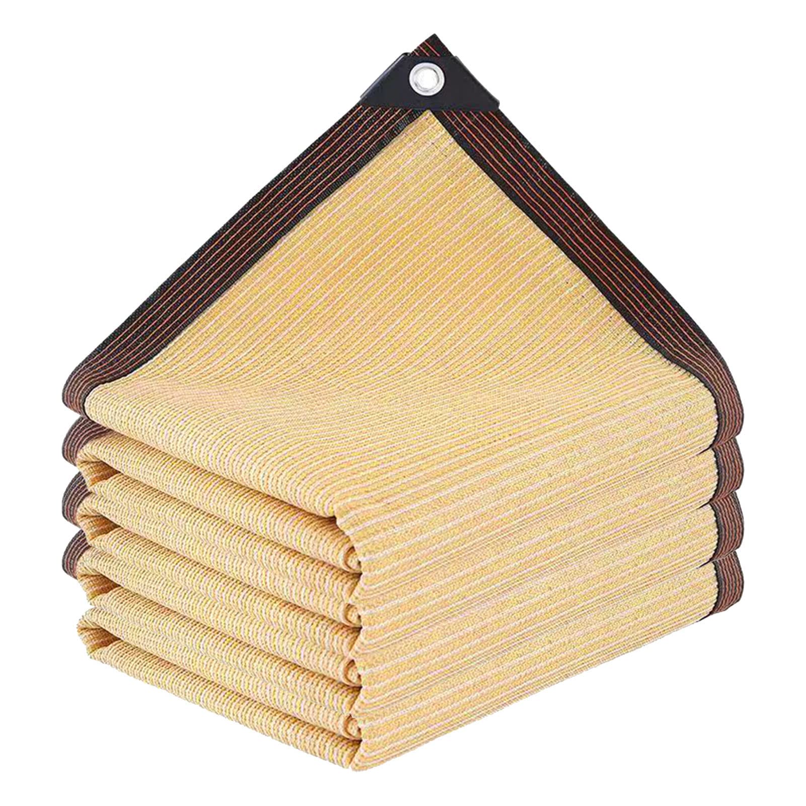 Shade Cloth - Pergola Sun Shade 90% Outdoor Shade Fabric With Grommets For Pergola Cover Patio Gazebo Deck Garden Porch Wheat(3X