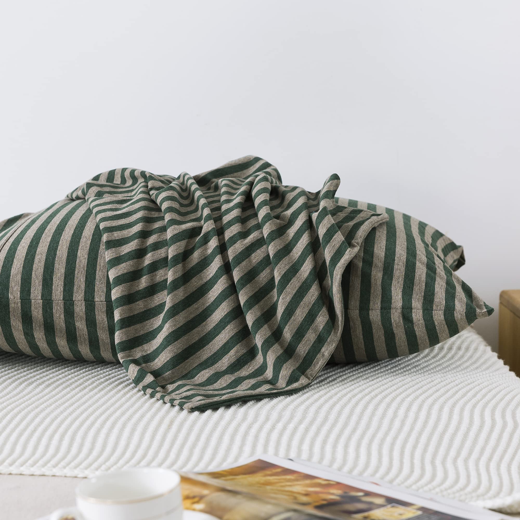 Household 100% Jersey Cotton King Size Pillowcase 20   X36   -Light Weight, Comfortable, Super Soft Pillow Case With Envelope Cl