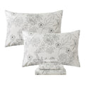 Fadfay Black And White Sheets Set Twin Vintage Sunflower Bedding Shabby White Floral Sheets Elegant Farmhouse Floral Bedding 100