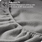 Bare Home Super Soft Fleece Fitted Sheet - Full Size - Extra Plush Polar Fleece - Deep Pocket - All Season Cozy Warmth (Full, Li