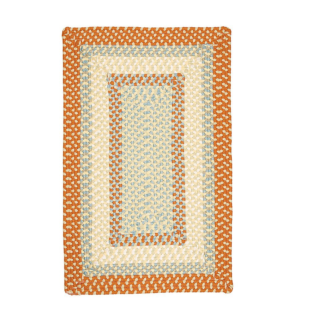 Montego Rug, 3 By 5-Feet, Tangerine