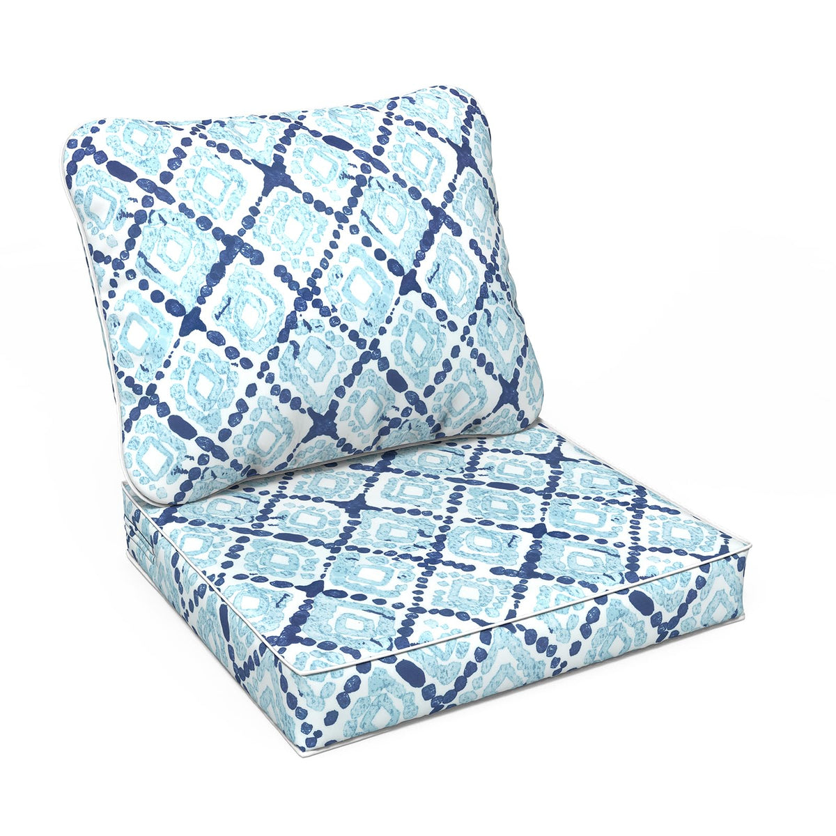 Lvtxiii Outdoor Deep Seat Cushion Patio Seat And Back Cushion Set Seasonal Chair Cushion With Removable Cover And Adjustable Buc