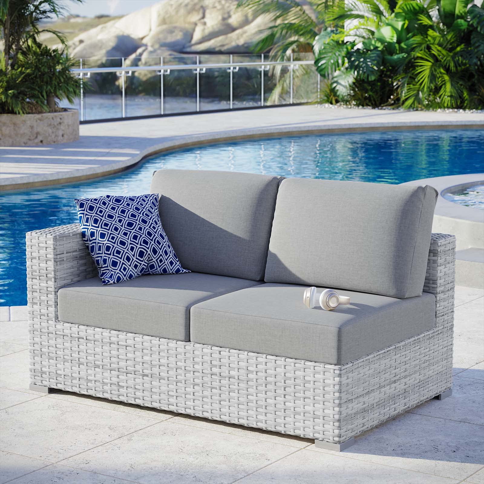 Convene Outdoor Patio Left-Arm Loveseat - Thumbnail 2