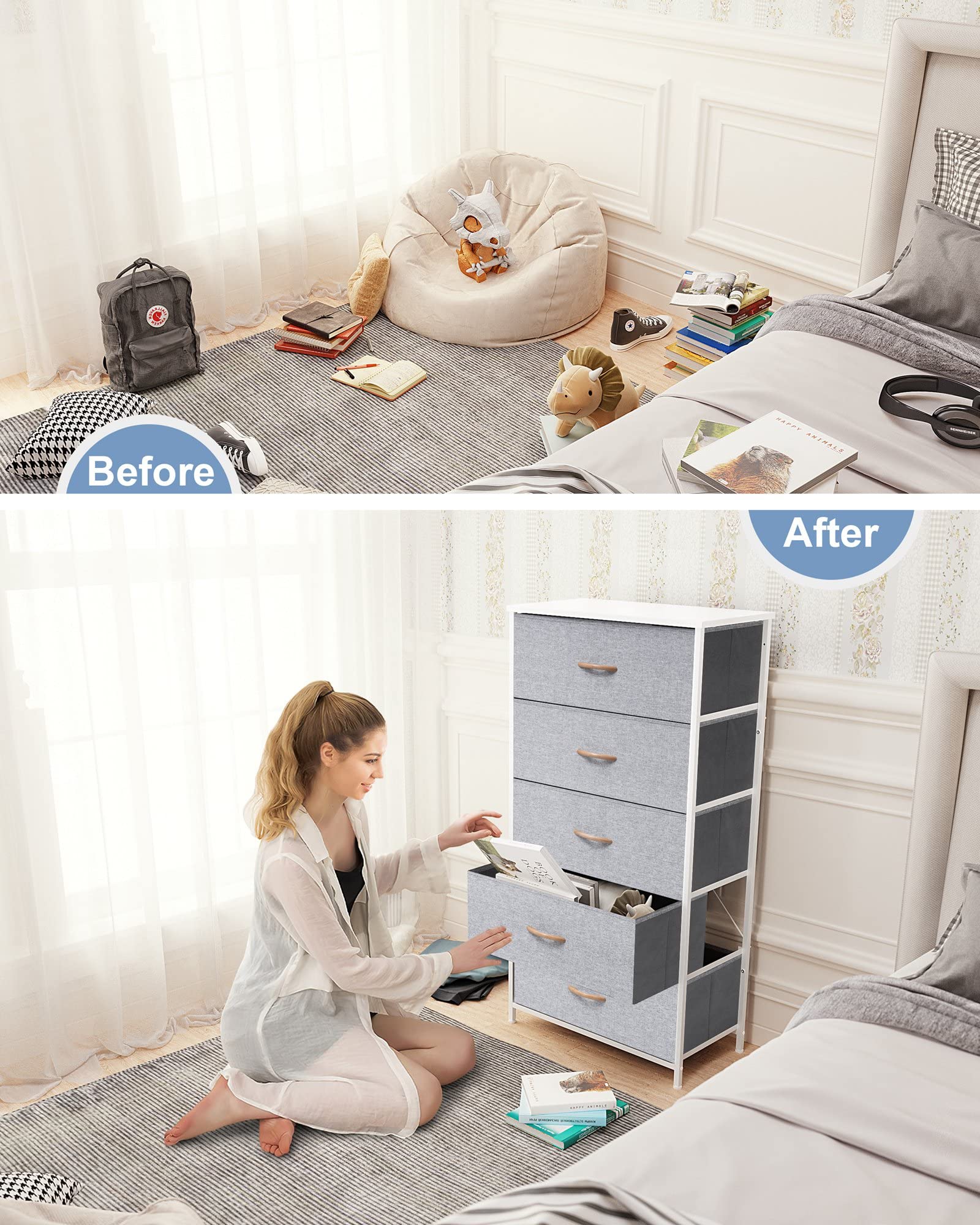 Crestlive Products Vertical Dresser Storage Tower - Thumbnail 4