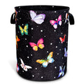 Fantasy Colorful Butterfly Laundry Basket Butterflies Laundry Hamper Foldable Oxford Cloth Funny Tote Bag Clothes Storage Bucket
