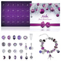Naler Jewelry Advent Calendar 2024, Christmas DIY Bracelet Necklace Jewelry Making Kit for Christams Advent Calendar Gifts for W