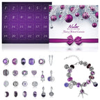 Naler Jewelry Advent Calendar 2024, Christmas DIY Bracelet Necklace Jewelry Making Kit for Christams Advent Calendar Gifts for W