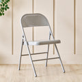 Home Centre | Fiji | Metal Chair | Pack Of 1 | Grey | 1 Year Warranty