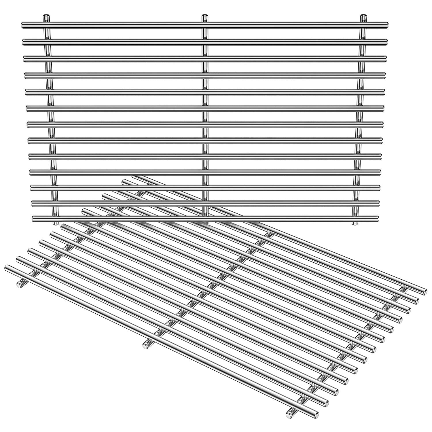 Stanbroil Solid Stainless Steel Cooking Grates For Weber Summit 400 Series Summit E/S 450/440/460/470 Gas Grills With Smoker Box