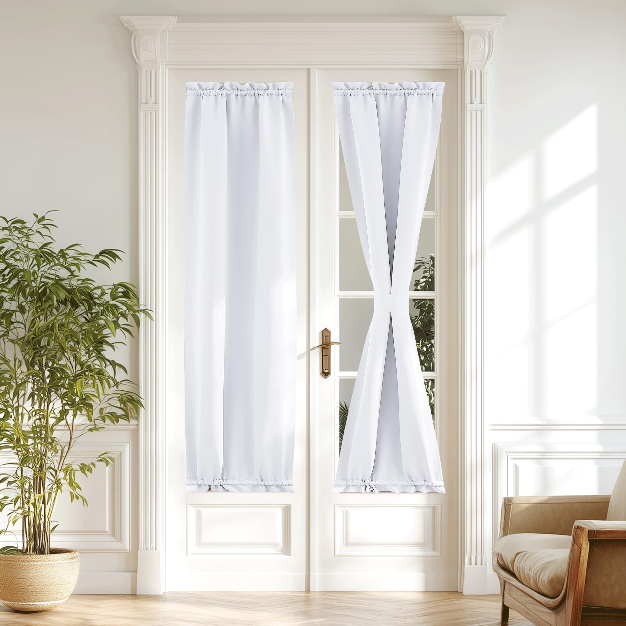 NICETOWN Side Door Window Curtains - Front Door Shade Privacy Shades for Sidelight Curtains, Thermal Insulated Side Window Cover