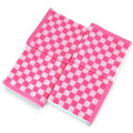 Jacquotha Wash Cloths 4 Pack  Pink Checkered Washcloths for Bathroom Decor