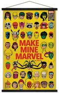 Trends International Marvel Comics - Marvel 80th Anniversary - Group Wall Poster, 22.375 x 34, Print and Black Hanger Bundle