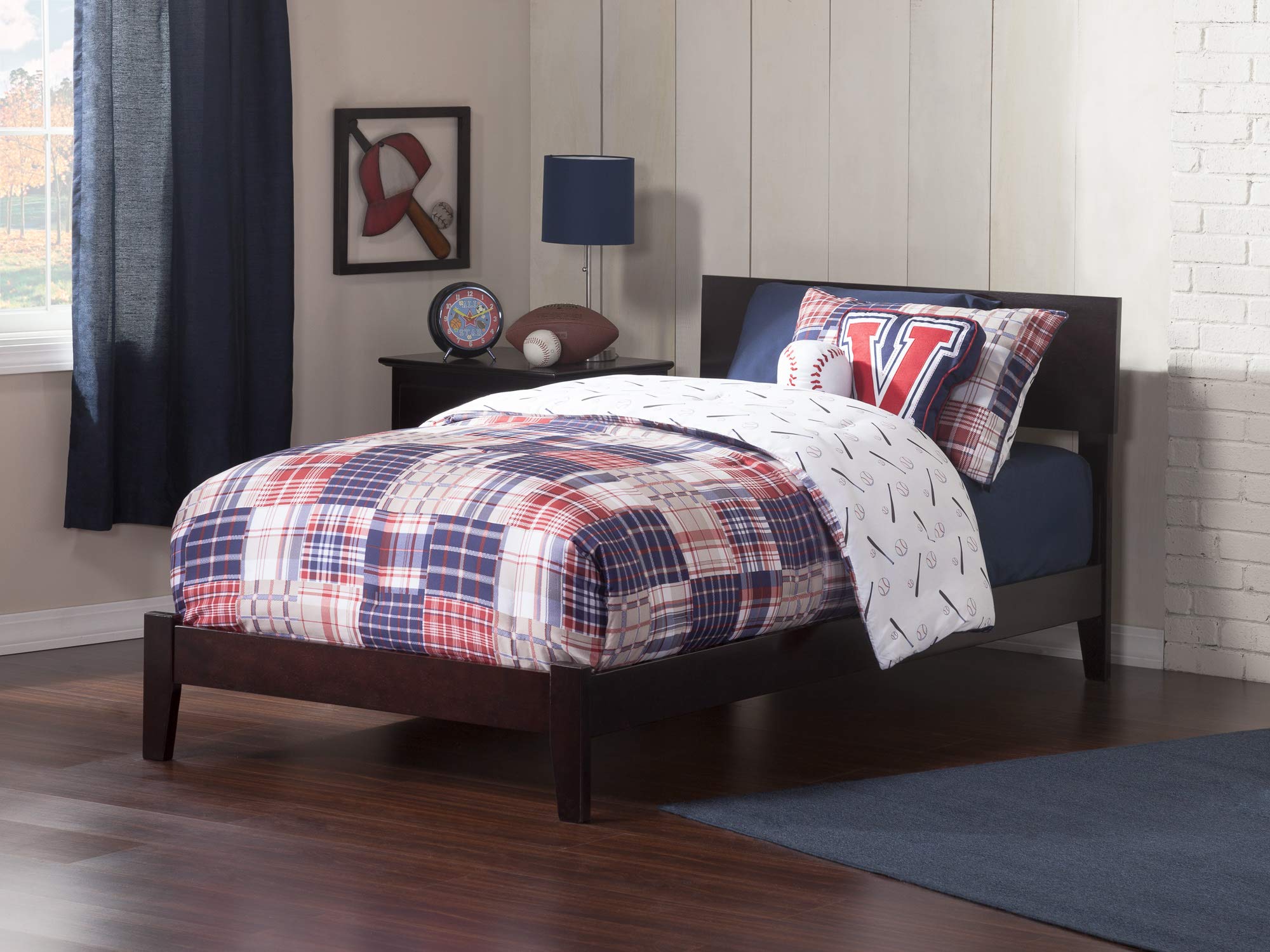 Afi Orlando Twin Xl Size Bed With Charging Station In Espresso