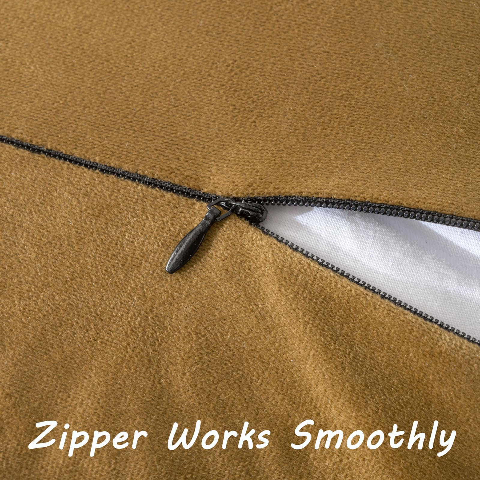 Futei Brown Boho Throw Pillow Covers With Tassels 12X20 Inch Set Of 2,Soft Velvet Lumbar Pillow Cases,Home Decor For Couch Livin