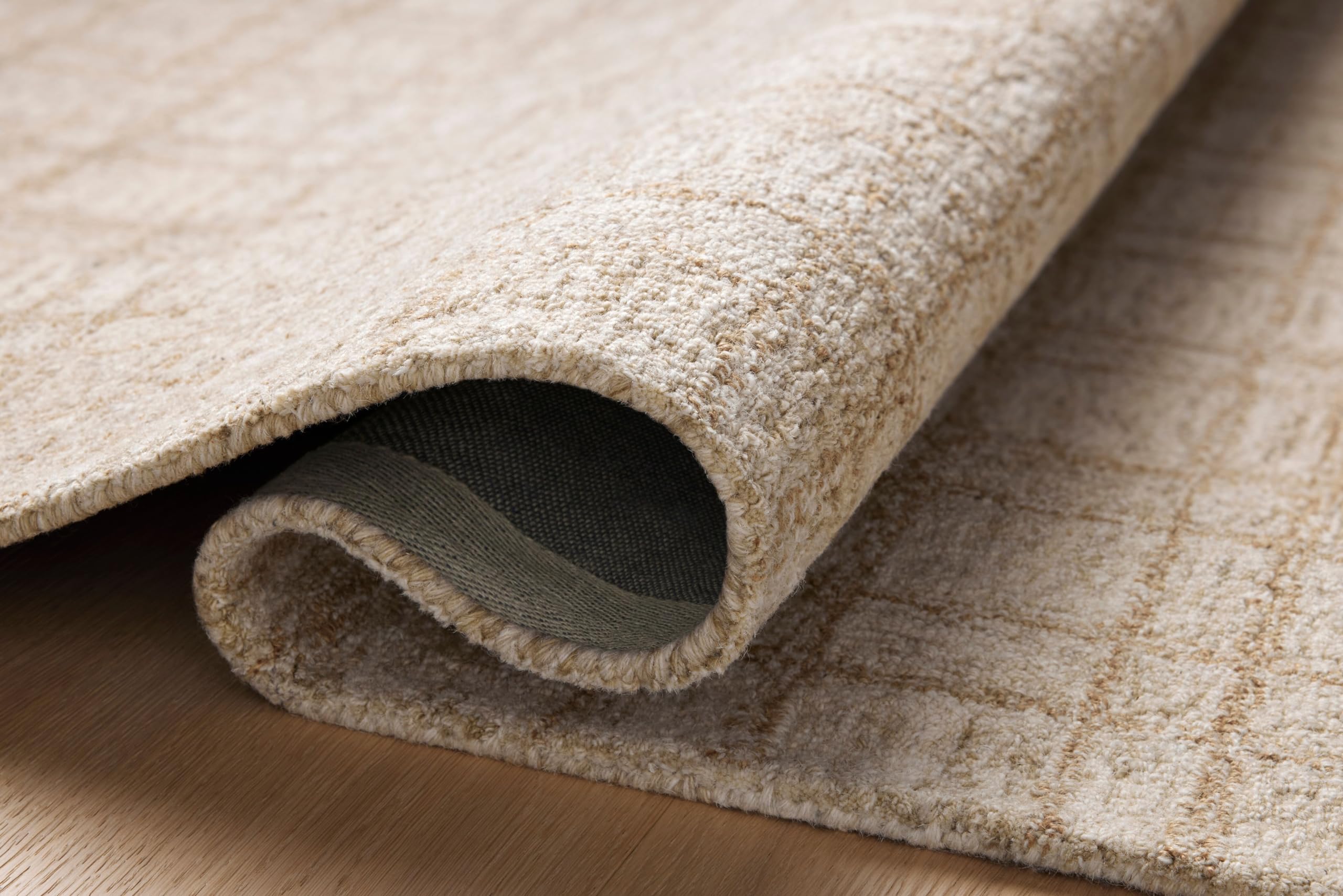 Loloi Chris Loves Julia X Polly Khaki/Sand 3'-6'' X 5'-6'' Accent Rug