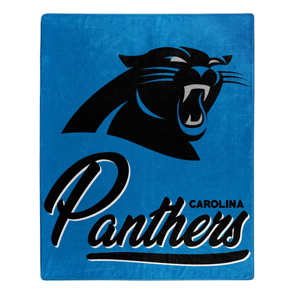 Carolina Panthers Blanket 50X60 Raschel Signature Design