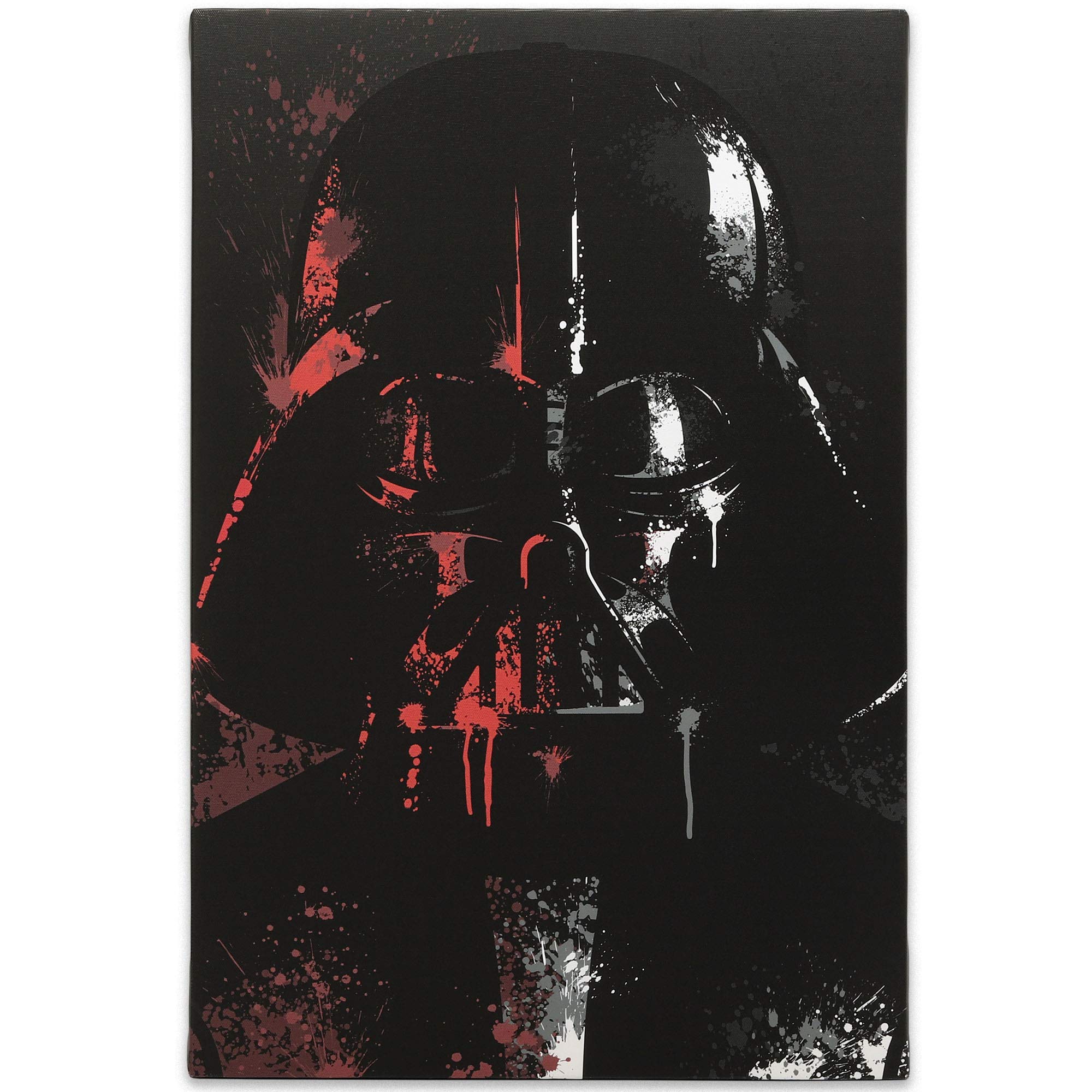Open Road Brands Disney Star Wars Darth Vader Gallery Wrapped Canvas Wall Decor - Large Darth Vader Painting For Man Cave or Mov