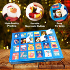 Christmas 24 Days Countdown Kids Advent Calendar 2023 With 24 Rubber Ducks For Decoration, Christmas Party Favor Gifts For Boys,