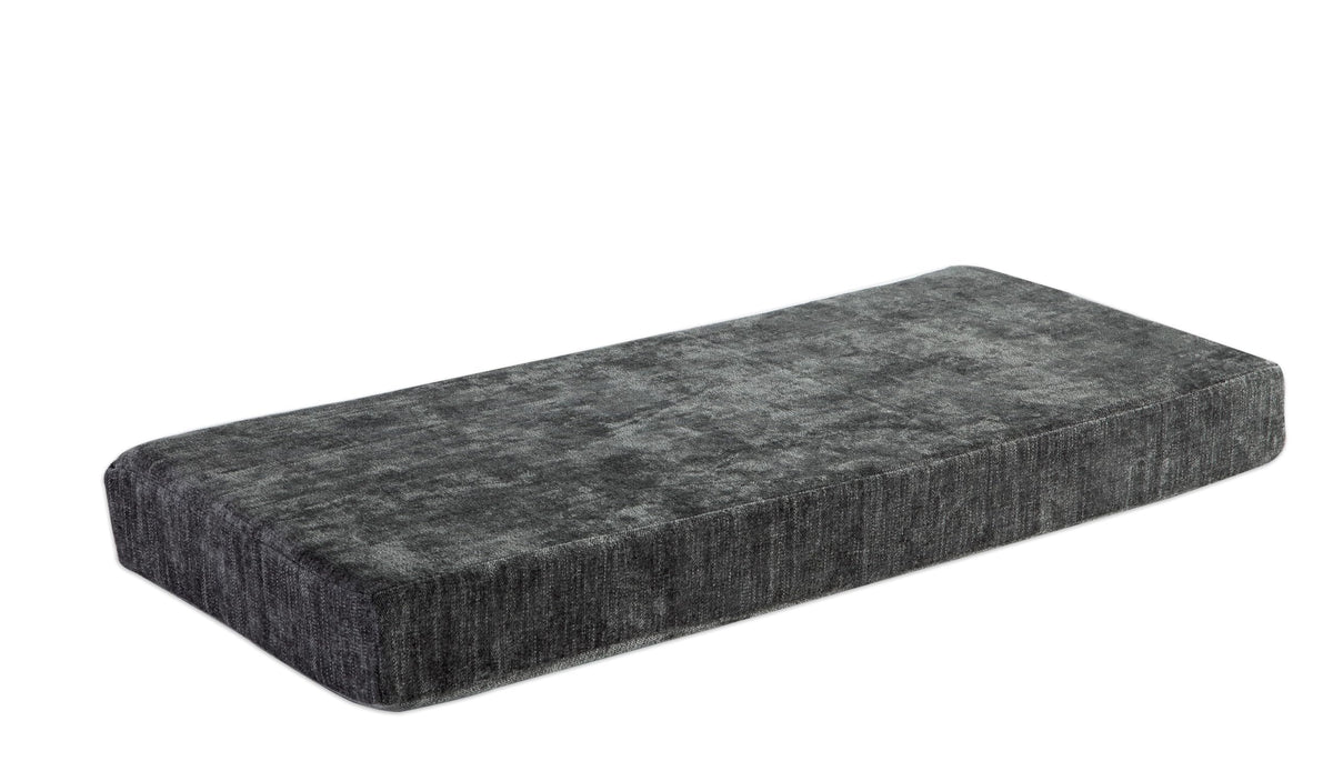 Loveboat Bench Cushion 54X16 Inch Soft Non-Slip Furniture Cushions For Bench Couch Swing Setee With Ties, Dark Grey