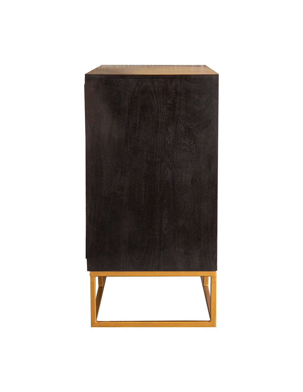 Coaster Home Furnishings 2-Door Accent Cabinet Black Walnut and Gold