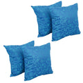 Blazing Needles Square Polyester Jacquard Throw Pillows, 17", Nina Skippe 4 Count
