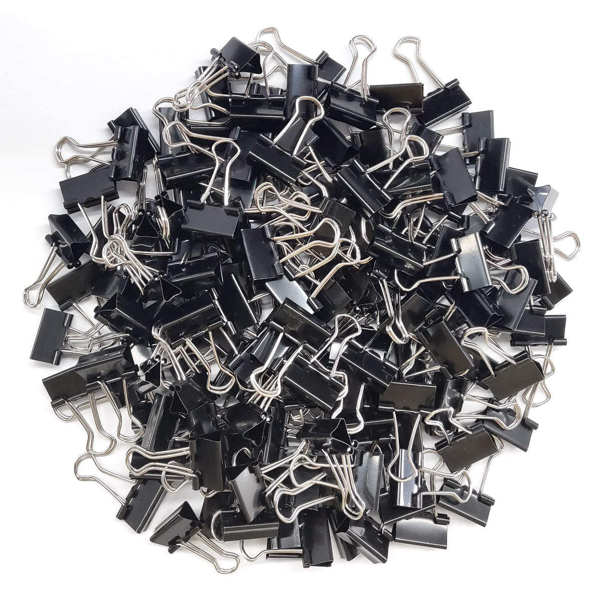 Dstelin 180 Pack Mini Binder Clips 3/4-Inch Width, Small Paper Clamps For Office Supplies, Black