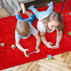 Arogan Fluffy Rugs For Bedroom Living Room, Shag Area Rugs For Nursery Kids Girls Room, Plush Fur Rug For Playroom Dorm 6X9 Feet