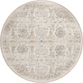 Marbella Mb5 Ivory Traditional Rug Round 4' X 4'