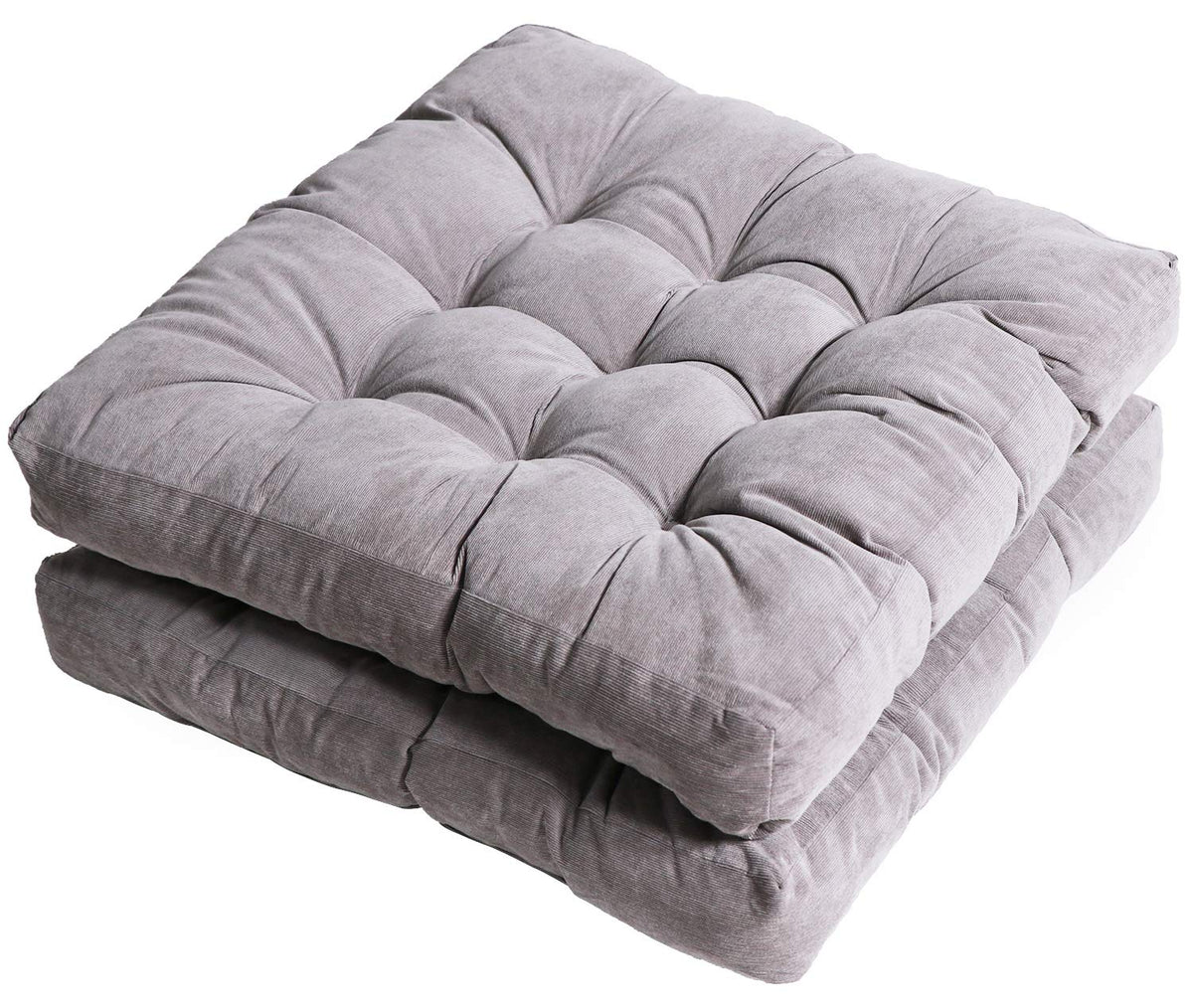 Tiita Outdoor Chair Cushions 22' X 22' Square Seat Pillows Set Of 2 Throw Floor Pads For Patio Garden Furniture Chairs Office