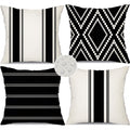 Dfxsz Outdoor Pillow Covers 16X16 Inch Set Of 4 Waterproof Modern Geometry Throw Pillows Outdoor Summer Waterproof Decor For Pat