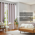 Pink Linen 100% Blackout Curtains For Bedroom 108'' Length Thermal Insulated Curtain Drapes For Living Room Guest Room Nursery 5