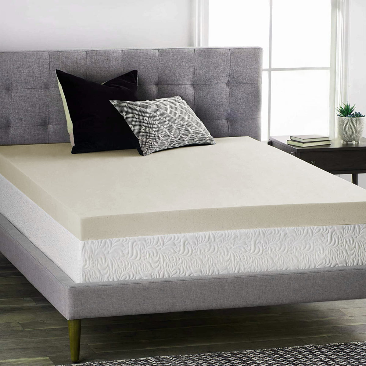 Spinal Sleep High Density 2-Inch Foam Mattress Topper For Comfy Sleep | Toppers With Back And Lower-Back Support For Mattresses,