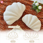 Lfsaaj Beige Seashell Throw Pillows, Shell Shaped Throw Pillows, 13 Inch Soft Home Decorative Pillow Plush Cushion For Bed Couch