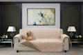 Elegant Comfort Quilted Furniture Protectors Solid and Printed Design Reversible Slipcovers Featuring Elastic Straps and Smart P