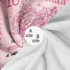 Gevuto 10 Year Old Girl Birthday Gifts Blankets,10Th Birthday Decorations For Girl Throw 50'X60', Best Gifts For 10 Year Old G
