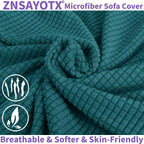 Znsayotx Super Stretch Chair Slipcover Universal Sofa Chair Covers For Living Room Dogs Pet Furniture Protector Spandex Armchair Slipcovers With Anti Slip Foam Sticks (Peacock Teal, Chair)