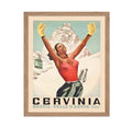 Poster Master Vintage Travel Poster - Retro Breuil Cervinia Print - Aosta Valley Italy Art - Ski Art - Gift for Him, Her, Travel