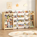 Kids Toy Storage Organizer with Bookshelf and Stuffed Animal Storage