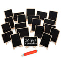 20+1 pcs Wood Mini Chalkboard Sign with Easel Stand Special Event Decorations, Table Numbers Plants, Weddings Place & Birthday P