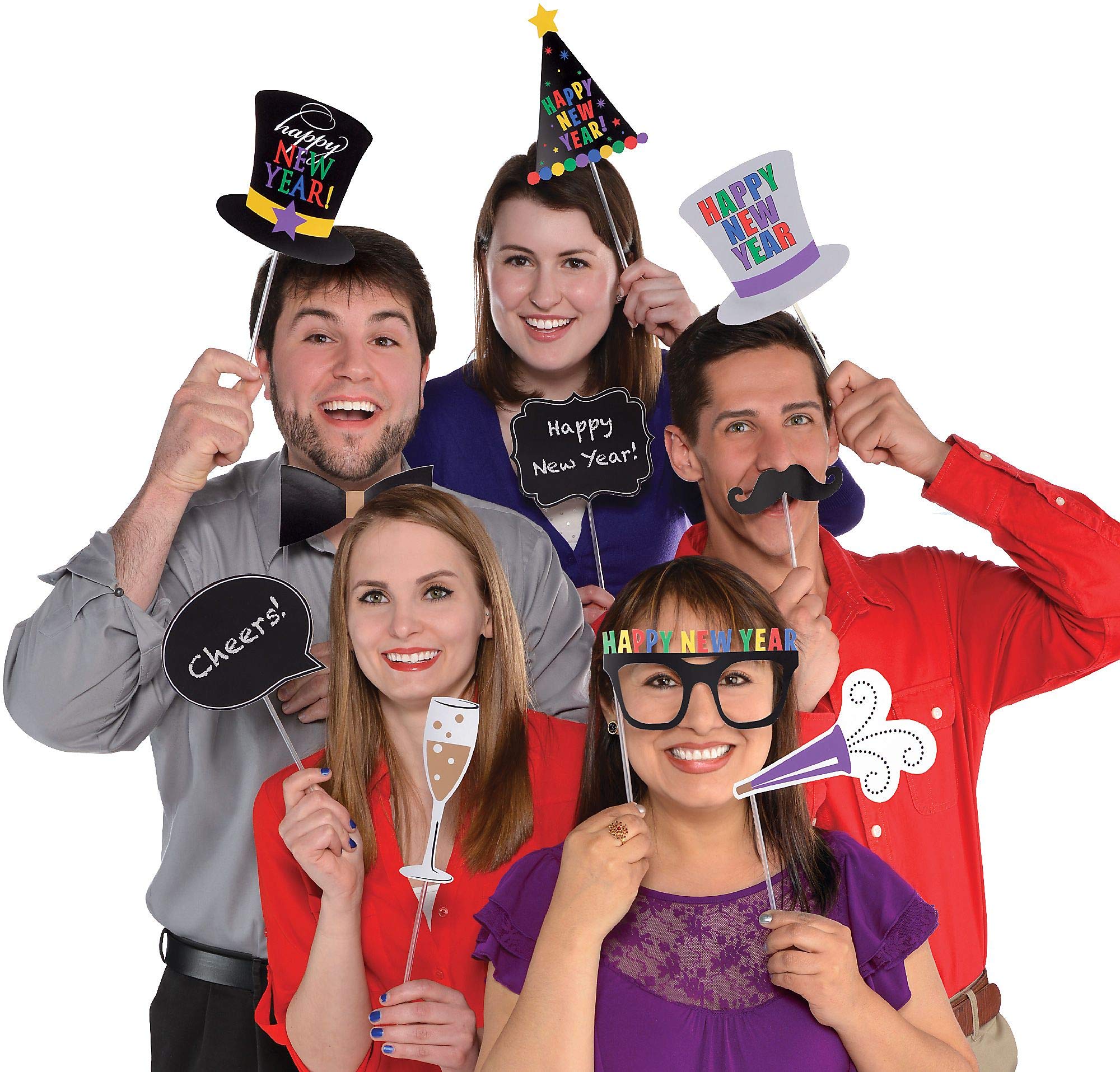 New Year Photo Printed Paper Prop Kit, 13 Ct. | Party Accessory