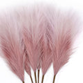 Tender Epoch 6 PCS Faux Pampas Grass Arrangement - 18''/45cm Artificial Fluffy Pompous Grass Stems for Boho Chic Home and Weddin