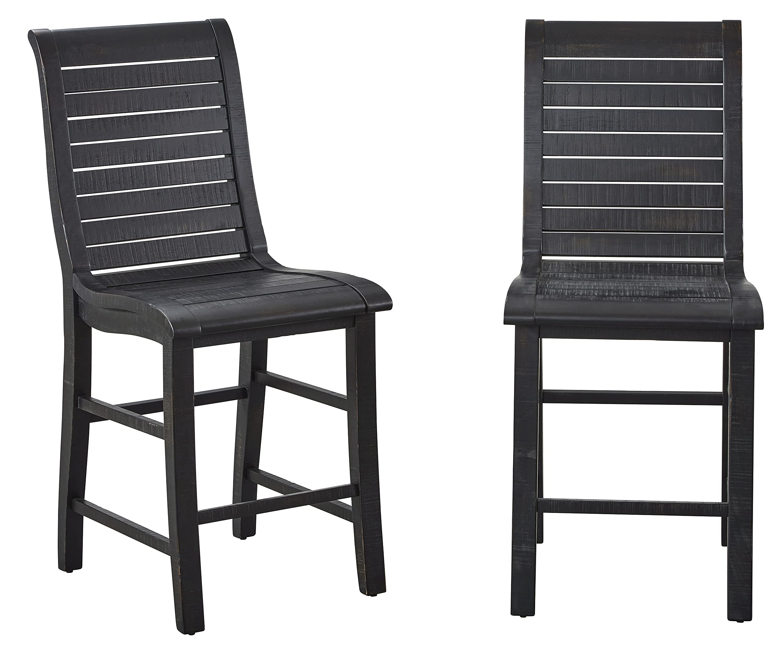 Progressive Furniture Willow Counter Chair (2/Ctn) Black