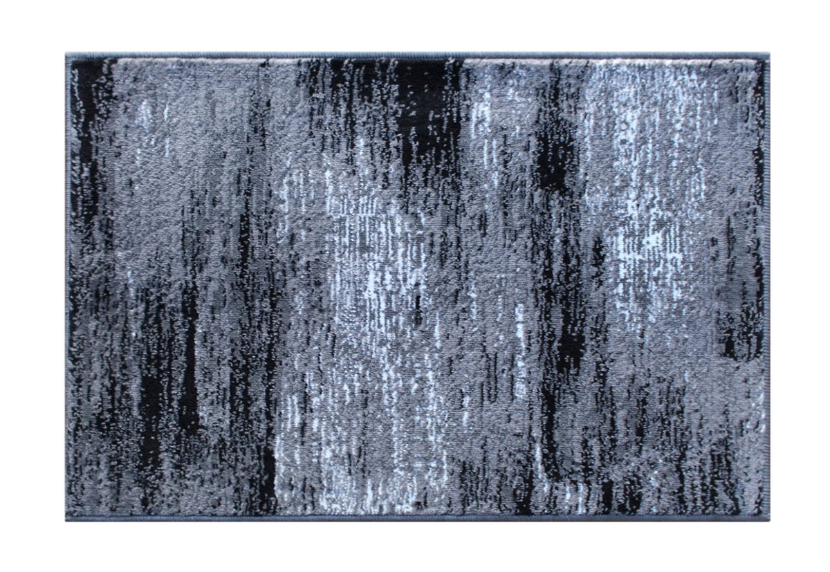 Flash Furniture Rylan Collection Scraped Pattern Area Rug - High Pile Gray Olefin Rug - 2' X 3' Area Rug - Jute Backing - Hallway, Entryway, Bedroom, Living Room
